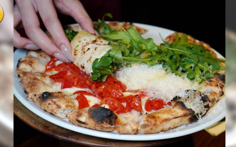 Italy's Flag-Inspired Pizza Now Available, Take it Up a Notch by Rolling It Up!